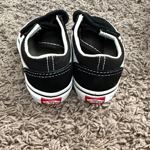 Vans Kids Black and White Sneakers - Picture 3 of 5